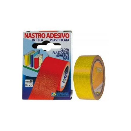 Nastro adesivo telato 19x2,7mt Giallo