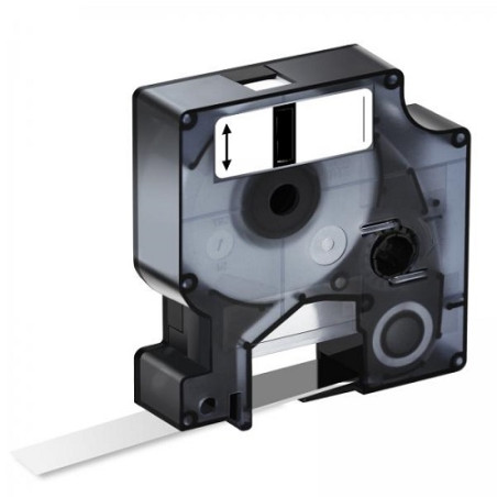 Nastro Dymo D1 12x7 nero su bianco COMPATIBILI