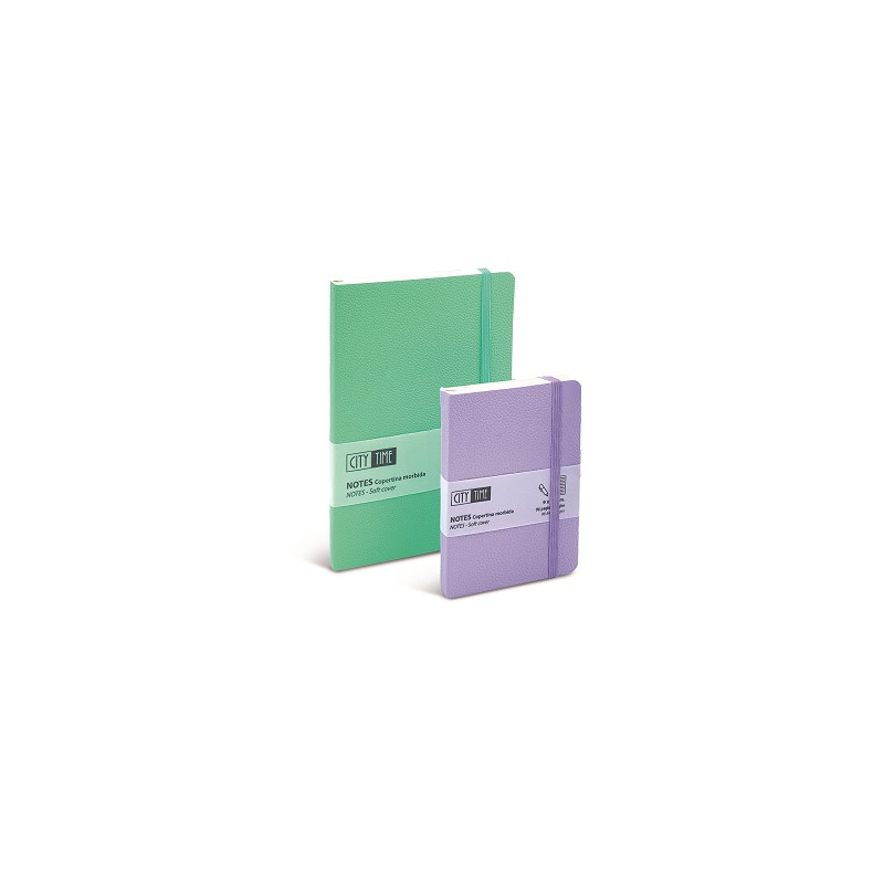 Notes taccuino con elastico 9x14 80fg colori pastello