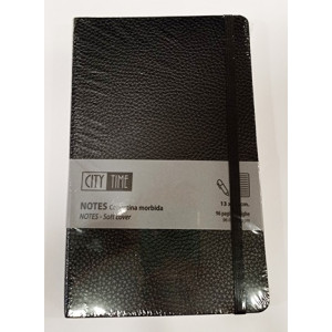 Notes taccuino con elastico 9x14 80fg nero
