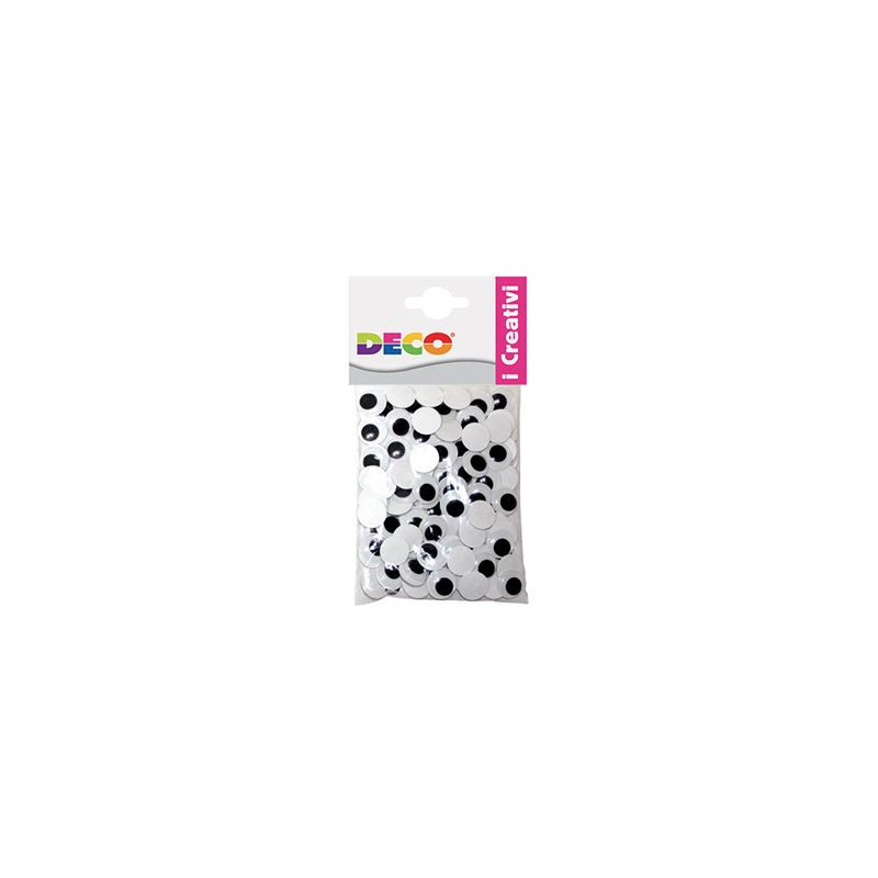 Occhi mobili adesivi d.5mm 100pz