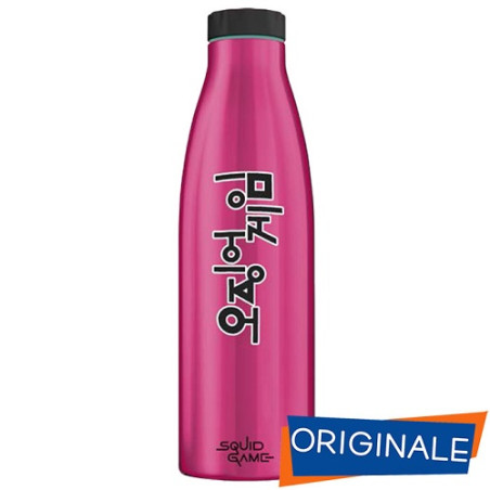 OFFERTA  Borraccia termica Acciaio INOX doppia parete 500ml COMIX Squid Game  Red
