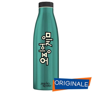 OFFERTA  Borraccia termica Acciaio INOX doppia parete 500ml COMIX Squid Game  teal green