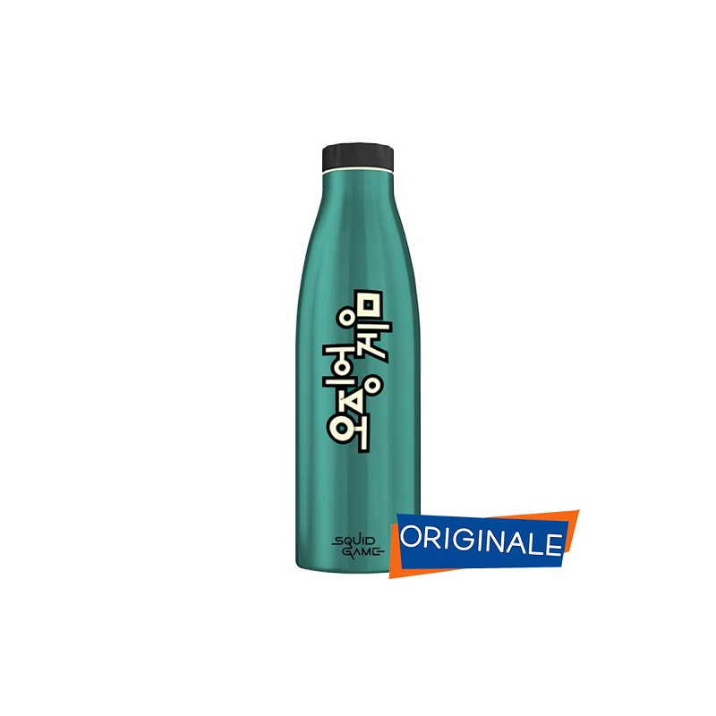 OFFERTA  Borraccia termica Acciaio INOX doppia parete 500ml COMIX Squid Game  teal green