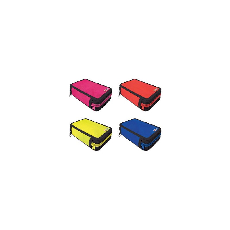 OFFERTA Astuccio 3 zip Urban glam fluo