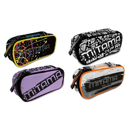 OFFERTA Astuccio tombolino organizzato accessoriato con all’interno penne e matite fluo 5pz Mitama seven