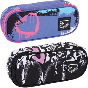 OFFERTA Astuccio tombolino organizzato tipo bustina Seven pencil bag round plus grs flashing color (LIST.€20,90)