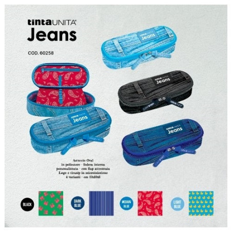 OFFERTA Astuccio tombolino organizzato TU JEANS TINTAUNITA