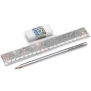 OFFERTA Kit righello + matita + gomma Chiara Ferragni 2023