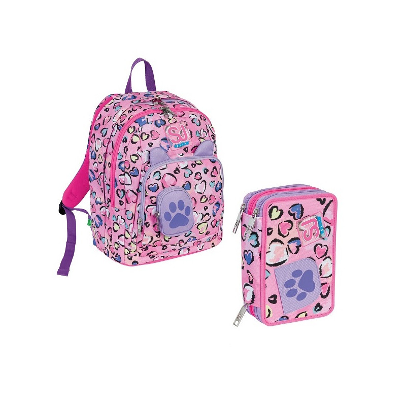 OFFERTA Kit Zaino + astuccio 3 zip Seven Sj fleecy (79,90+32,90)