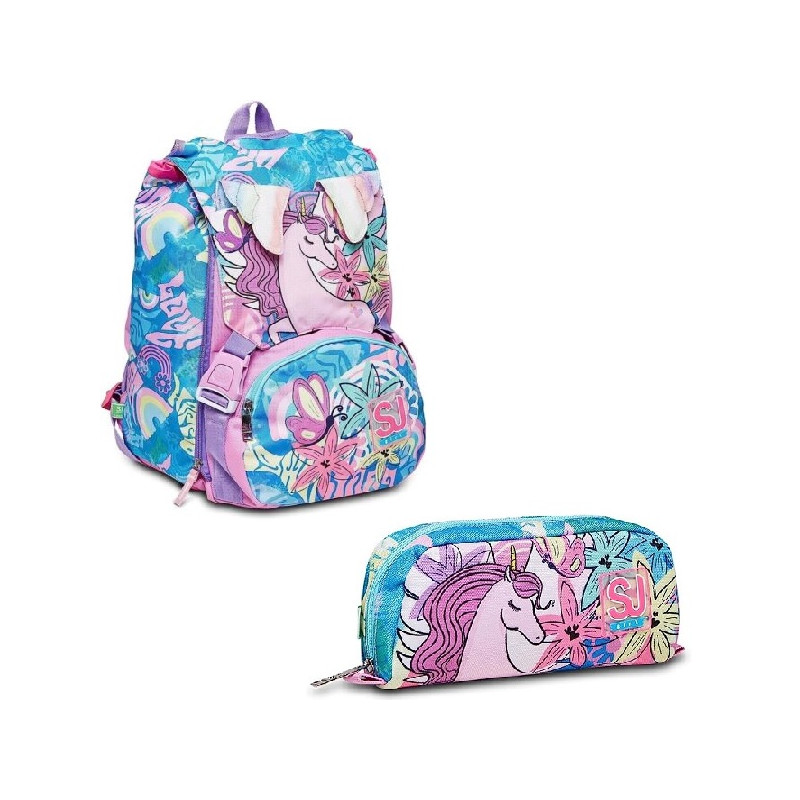 OFFERTA Kit Zaino + astuccio tipo bustina SJ GANG GIRL uniwing (72,90+32,90)