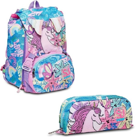 OFFERTA Kit Zaino + astuccio tipo bustina SJ GANG GIRL uniwing (72,90+32,90)