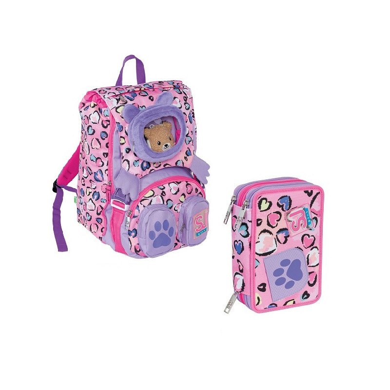 OFFERTA Kit Zaino estensibie+ astuccio 3 zip Fleecy (79,90+32,90)