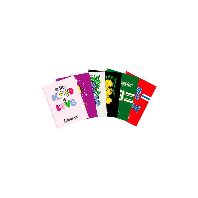 OFFERTA Maxi Spiralato A4 Colourbook AciDaisy 80fg 1 rigo (list.€5,20)
