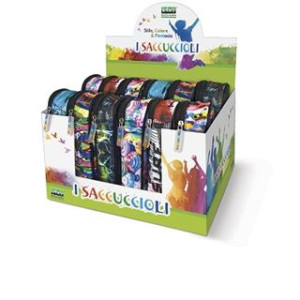 OFFERTA Tombolino astuccio Saccuccioli organizzato ovale fantasia assortita