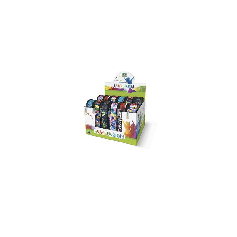 OFFERTA Tombolino astuccio Saccuccioli organizzato ovale fantasia assortita