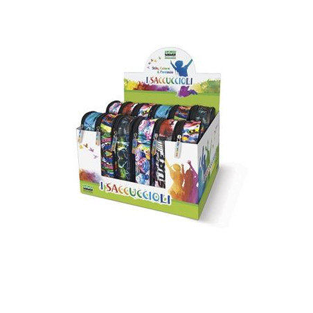 OFFERTA Tombolino astuccio Saccuccioli organizzato ovale fantasia assortita
