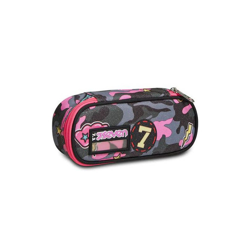 OFFERTA Tombolino astuccio tipo bustina organizzato Seven round plus CAMOULOVE GIRL (19,90)