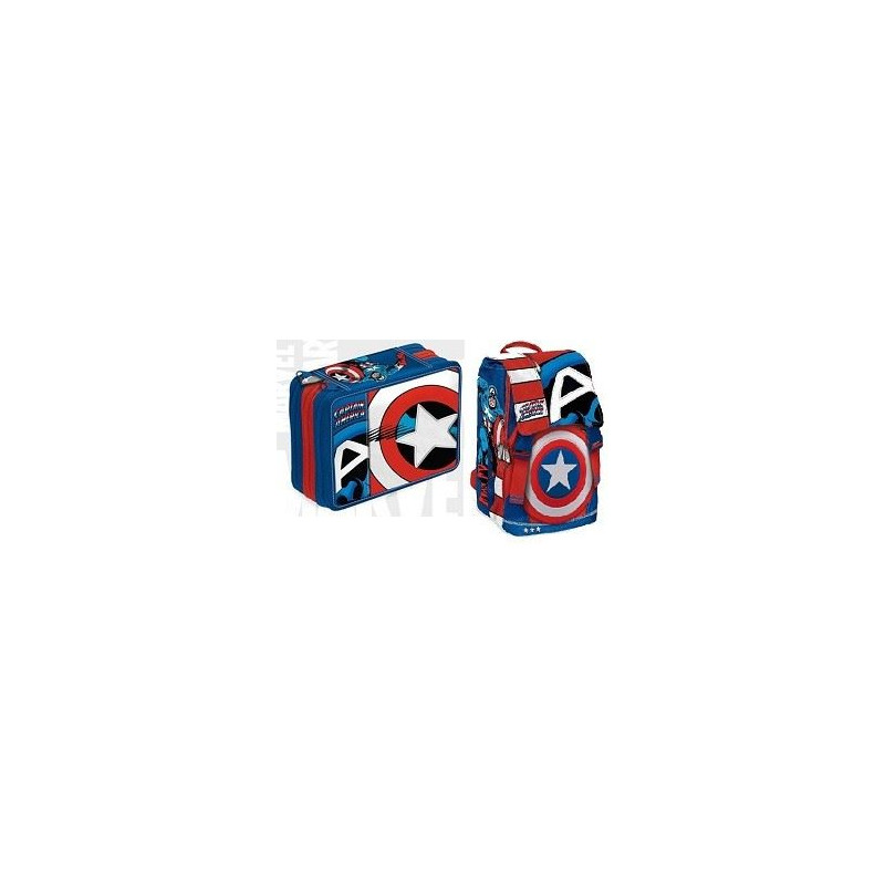 OFFERTA Zaino estensibile Capitan America + astuccio + gadget