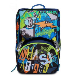 OFFERTA Zaino Seven sdopp.big SJ gang ANIMALI fLIP-3D da sj BOY squalo (69,90)