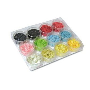Paillettes  opache assortite