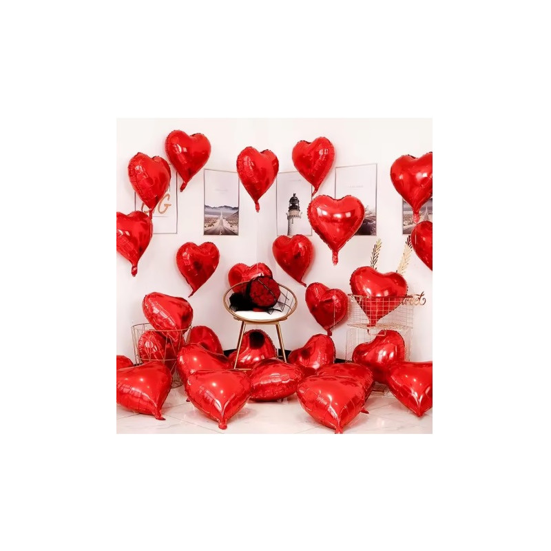 Palloncini Cuore 25cm gonfiabili blister 10pz