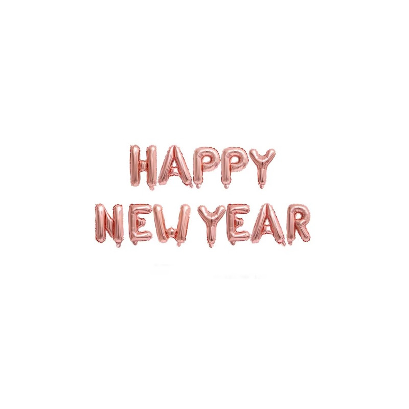 Pallone Gonfiabile Happy New Year rosa