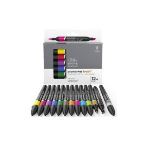 Pantone Brushmarker Cset 12+1 vibrant