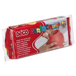 Paste per modellare tipo DAS terracotta 500gr. Carioca