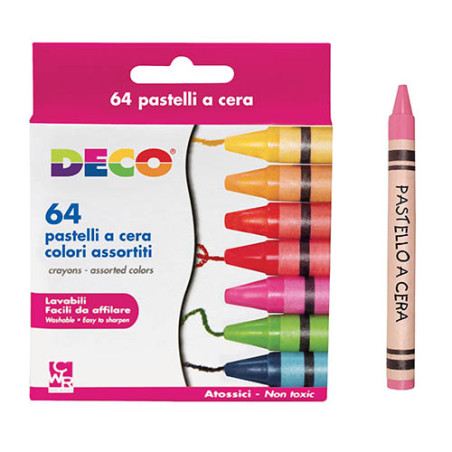 Pastelli a cera CWR-DECO 64pz