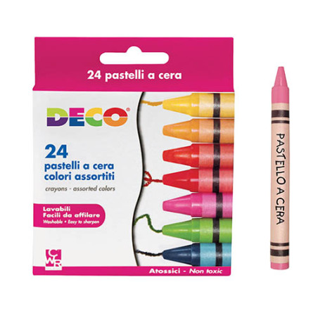Pastelli a cera CWR-DECO a 24 PZ