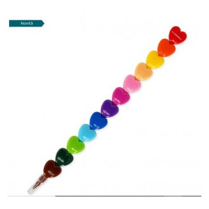 Pastelli a cuore impilabili 12pz- Heart Legami