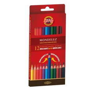 Pastelli acquarellabili Koh-I-Noor Mondeluz a 12pz