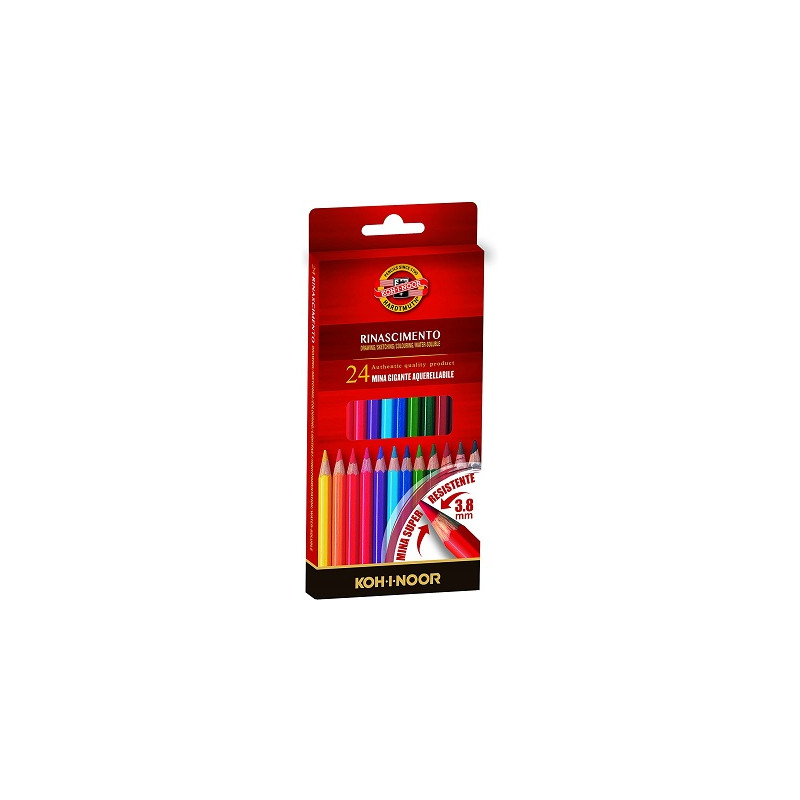Pastelli acquarellabili Koh-I-Noor Mondeluz a 24pz