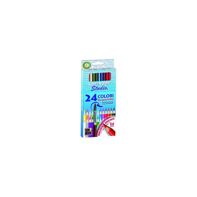 Pastelli acquarellabili Koh-I-Noor Studio a 24