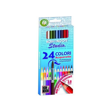 Pastelli acquarellabili Koh-I-Noor Studio a 24