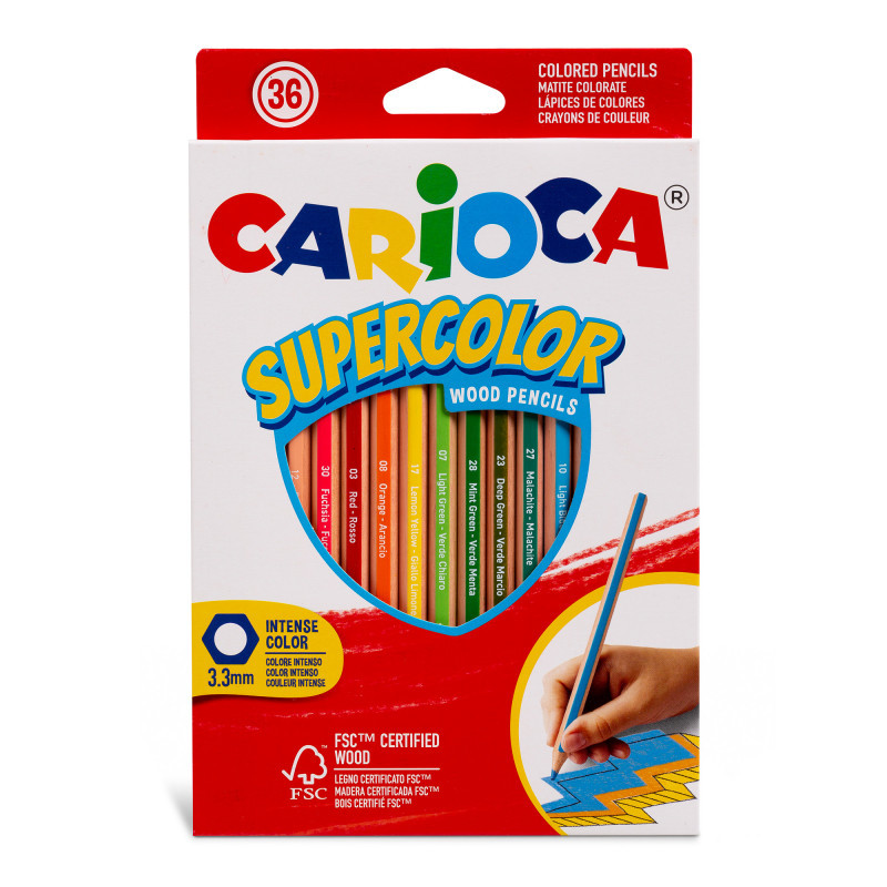 Pastelli carioca Supercolor 3.3mm  a 36pz