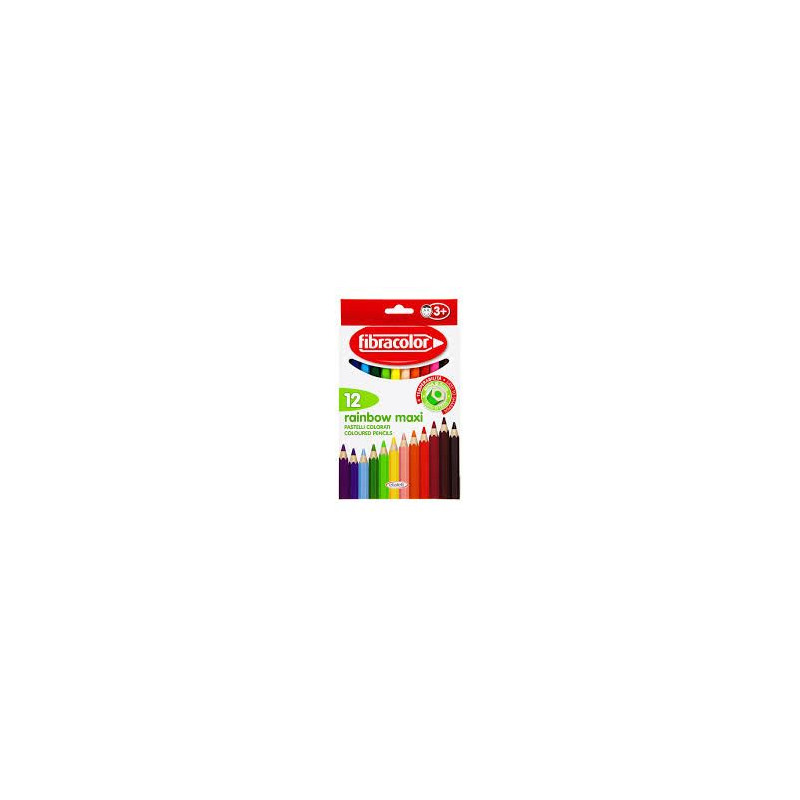 Pastelli Fibracolor Hi-Text p/grossa 12pz - pastelloni