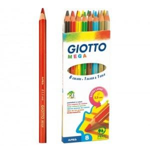 Pastelli giotto mega a 8 - pastelloni
