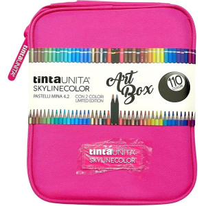 Pastelli in valigetta 110 pz TINTAUNITA Art Box fucsia