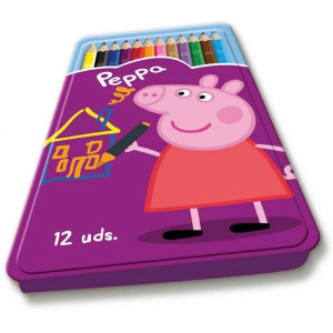 Pastelli Peppa Pig  Astuccio in metallo con 12pz offerta