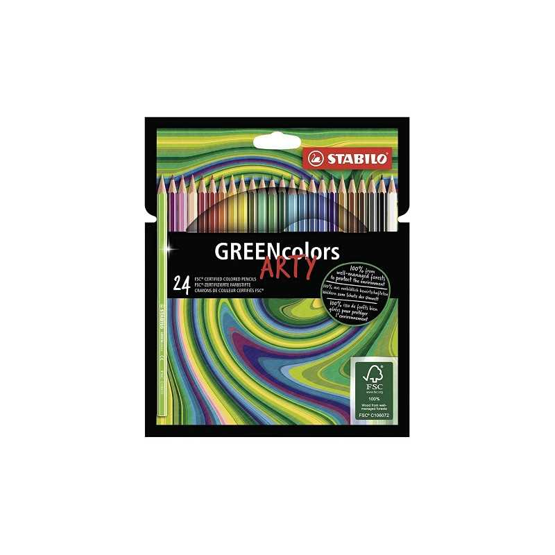 Pastelli Stabilo Greencolor Arty a 24