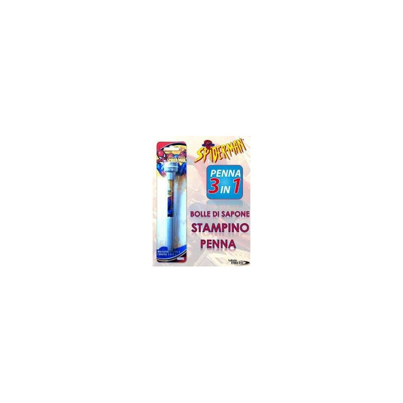 Penna 3 in 1 Spiederman con stampino