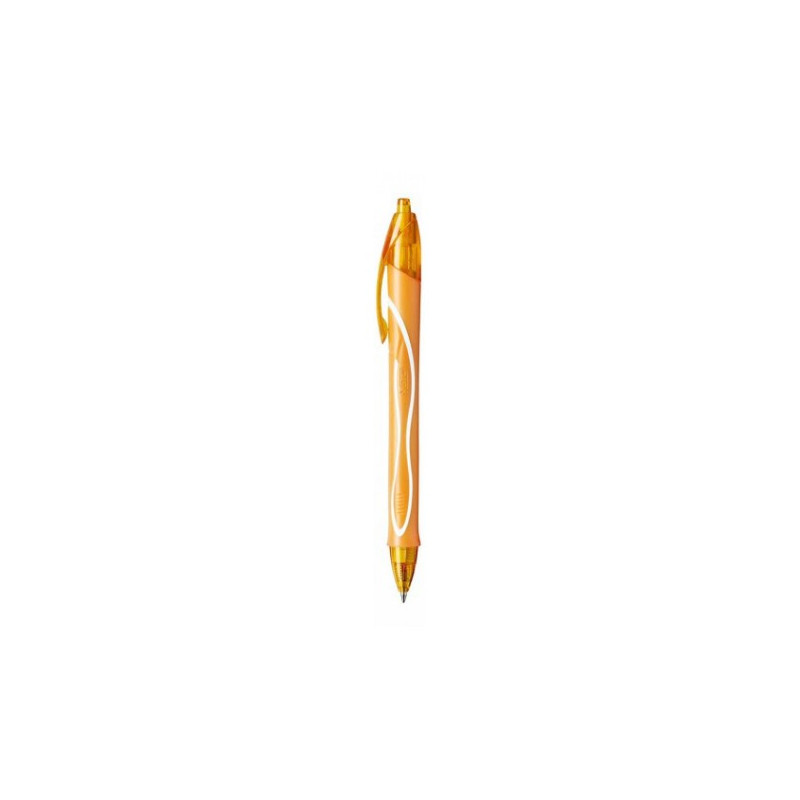 Penna a scatto Bic Gel Gelocity quick dry arancio chiaro