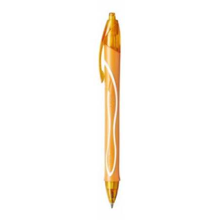 Penna a scatto Bic Gel Gelocity quick dry arancio chiaro