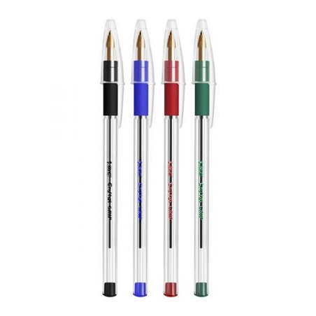 Penna Bic Cristal Grip Rosso