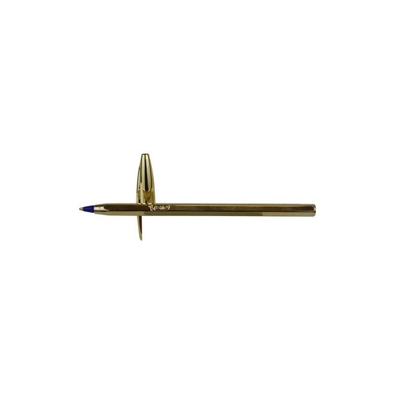 Penna Bic Cristal Shine Oro colore scrittura blu