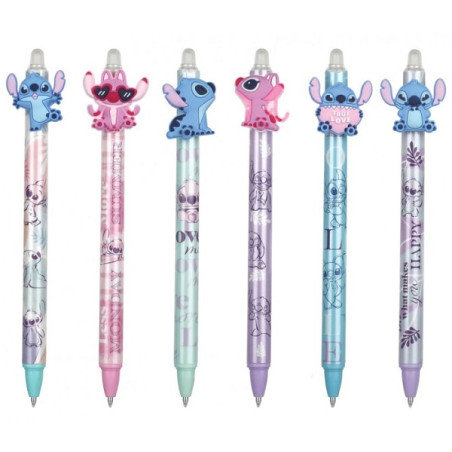 Penna cancellina a scatto Stitch pastel