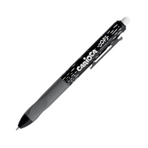 Penna cancellina Carioca Oops a scatto nero ricaricabile