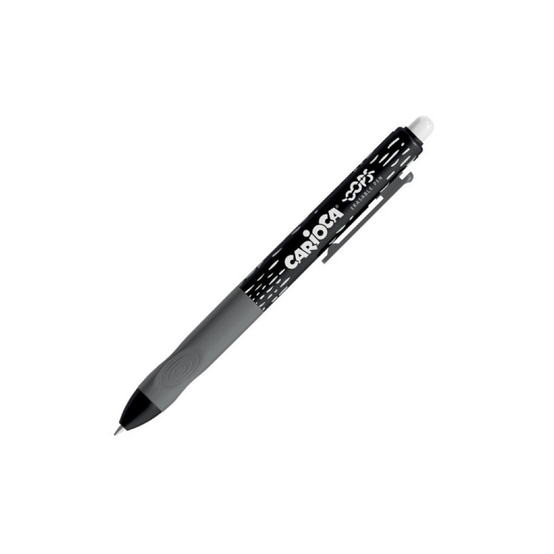 Penna cancellina Carioca Oops a scatto nero ricaricabile